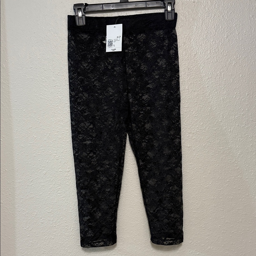 Black Lace capri Leggings
